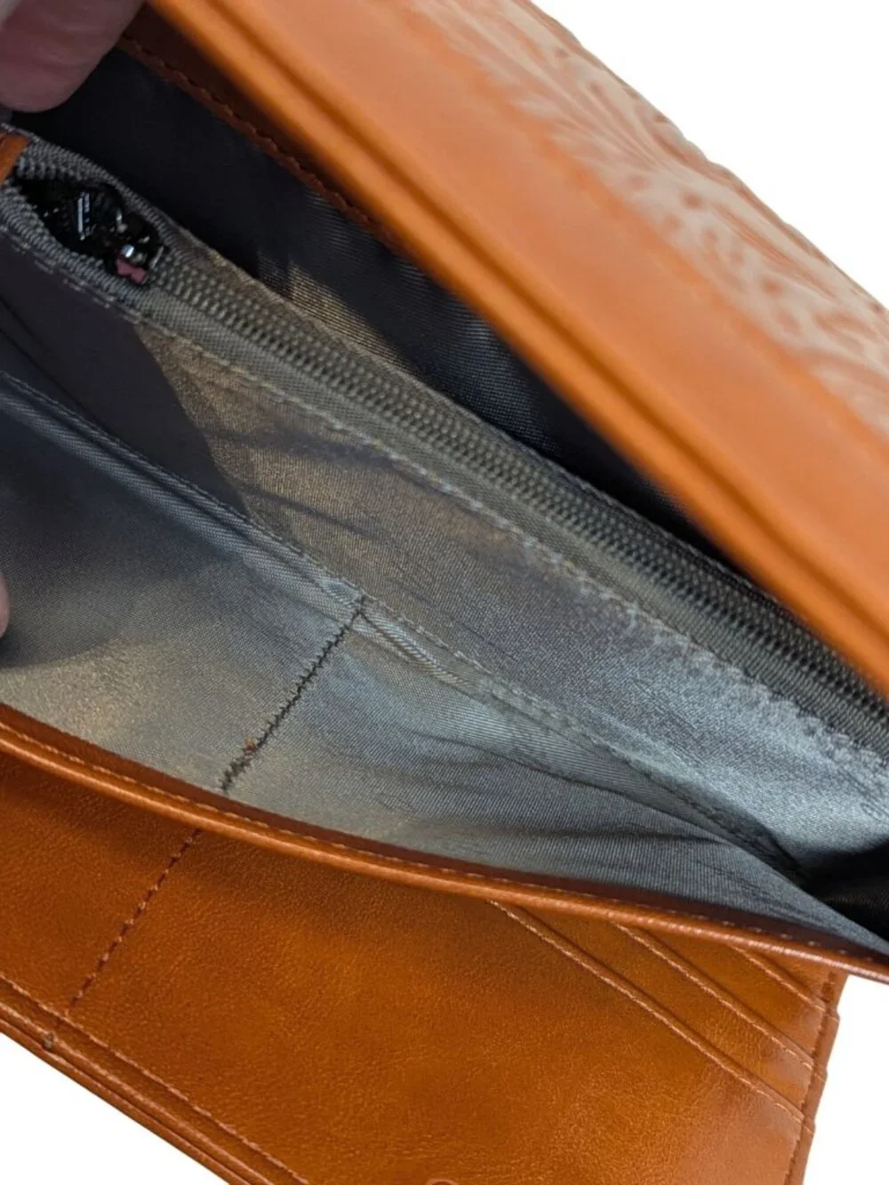 Women’s RFID Leather Trifold Wallet Embossed Long Clutch Purse Card Holder